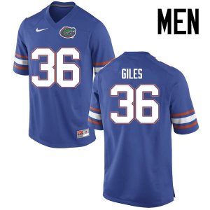 Men's Florida Gators #36 Eddie Giles NCAA Nike Blue Authentic Stitched College Football Jersey NXT2762FV